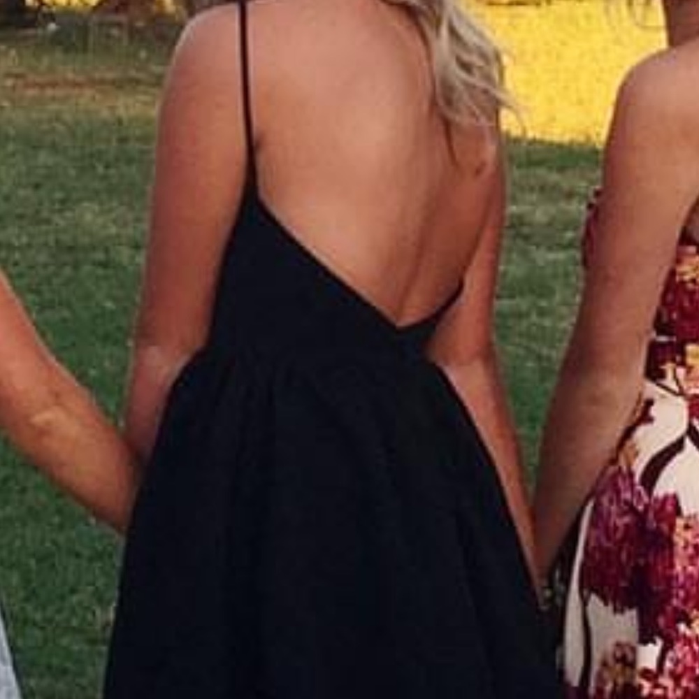 Lulus Backless Black Dress